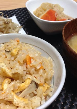 超簡単 麻婆豆腐の素で作る炊き込み御飯-レシピのメイン写真