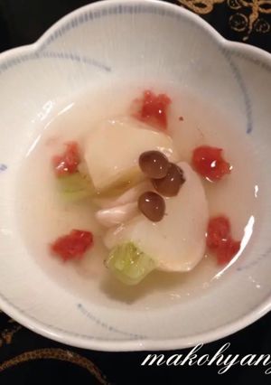 白だしあんかけ 蕪煮 梅風味-レシピのメイン写真