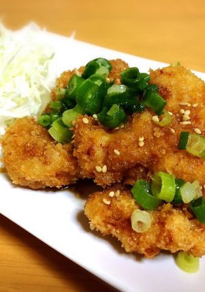 簡単♫鶏むね肉の和風ソースのチキンカツ-レシピのメイン写真