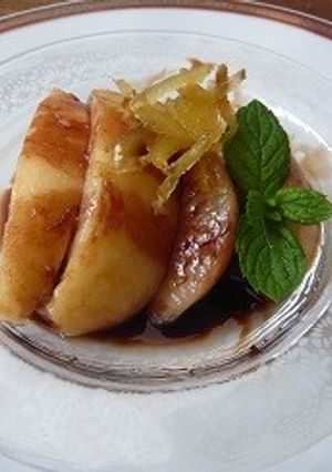 桃とバルサミコ酢としょうがのシロップ煮-レシピのメイン写真