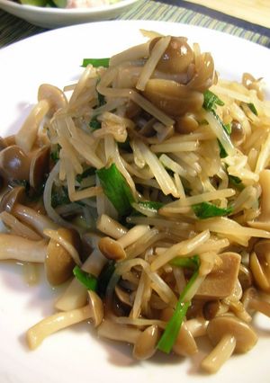 野菜だけ●ノンオイル大葉にんにく醤油炒め-レシピのメイン写真