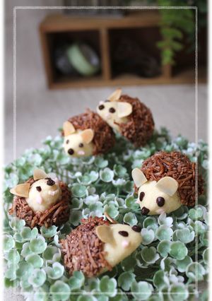 かわいい♥はりねずみココナッツクッキー-レシピのメイン写真
