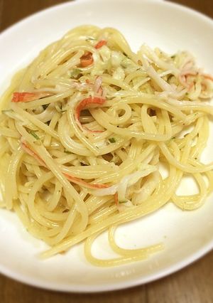 すごく簡単カニカマスパサラ-レシピのメイン写真