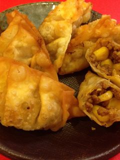 残り物のキーマカレーで揚げ餃子-レシピのメイン写真