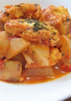 根菜と鶏団子のトマト煮-レシピのメイン写真