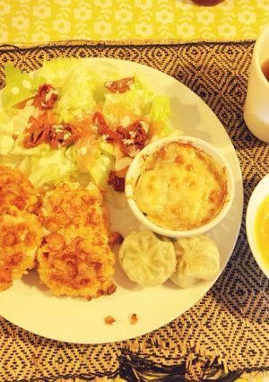 コーンフレーク衣の豆腐海老カツ-レシピのメイン写真
