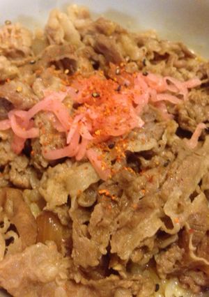 すき家の牛皿卵かけ丼-レシピのメイン写真