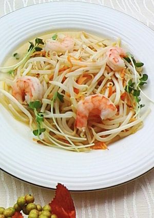 簡単！　エビとモヤシのゴマ風味炒め～＊-レシピのメイン写真
