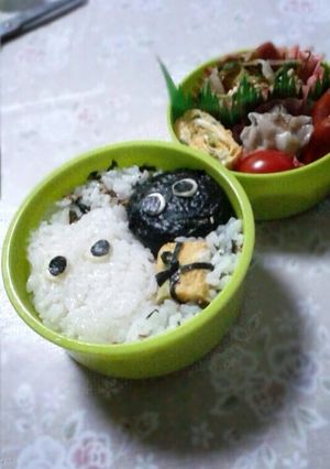 ジブリ弁当*小トトロとまっくろくろすけ*-レシピのメイン写真