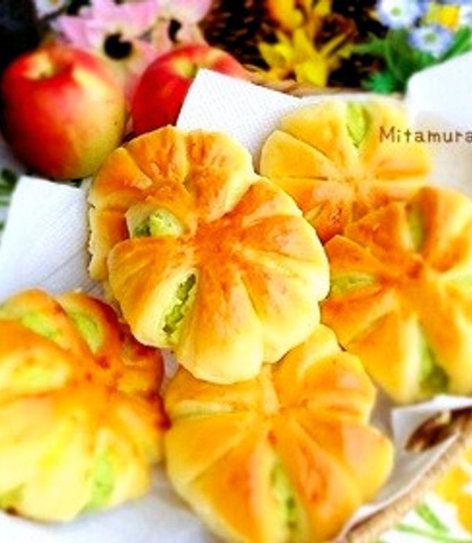 ずんだパン（低温発酵） by SandyMiao 【クックパッド】 簡単おいしい