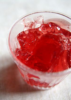 紫蘇ジュースで作るゼリー-レシピのメイン写真