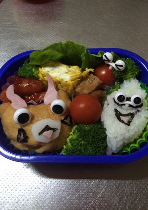 妖怪ウォッチ風キャラ弁-レシピのメイン写真