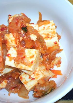 豆腐の白菜キムチあえ-レシピのメイン写真