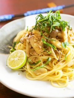 麺つゆで♬きのことツナの和風パスタ-レシピのメイン写真