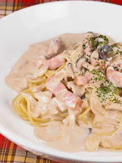 お好みソースでクリームパスタ-レシピのメイン写真