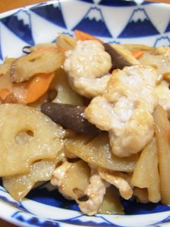 豚肉とレンコンのピリ辛いため-レシピのメイン写真