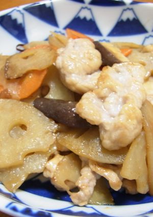 豚肉とレンコンのピリ辛いため-レシピのメイン写真