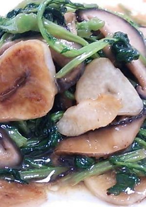 大根菜と椎茸のオイスター炒め-レシピのメイン写真