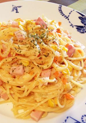 子供とのランチに。クリームパスタ-レシピのメイン写真