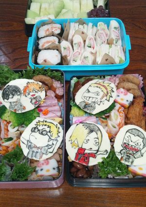 キャラ弁☆運動会☆遠足☆ハイキュー-レシピのメイン写真