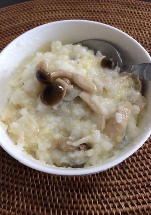 離乳食の残り物でキノコのリゾット(風)-レシピのメイン写真