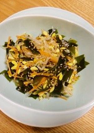 豆もやしとワカメのナムル　-レシピのメイン写真
