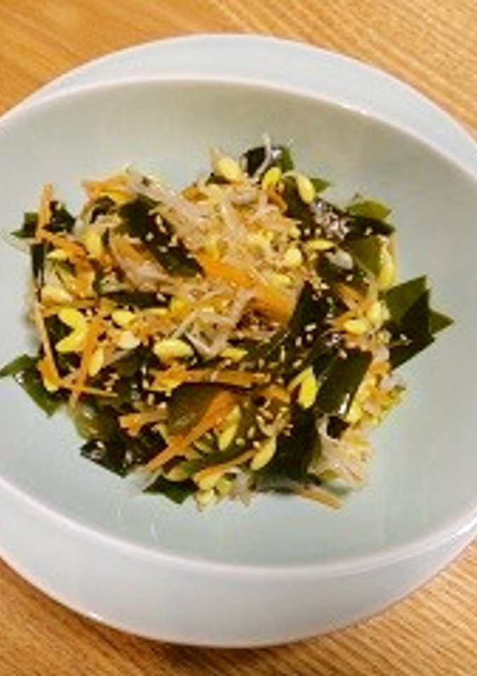 豆もやしとワカメのナムル　-レシピのメイン写真