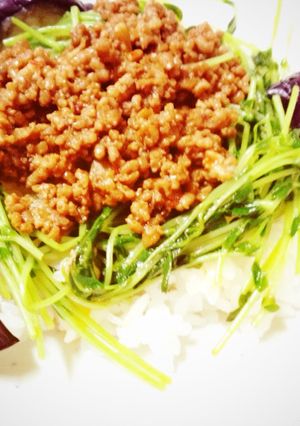 四川風味付け簡単！ピリ辛肉味噌丼-レシピのメイン写真