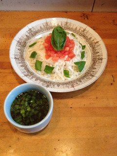 タイ風バジルトマトつけ麺-レシピのメイン写真