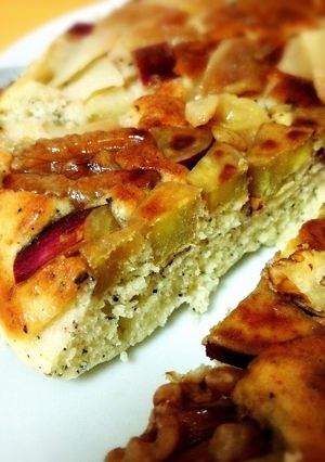 秋だね！胡桃、サツマイモ、リンゴのケーキ-レシピのメイン写真
