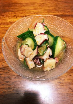 きゅうりとタコの酢物-レシピのメイン写真