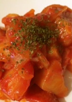 じゃがいもとウインナーのケチャップ炒め-レシピのメイン写真