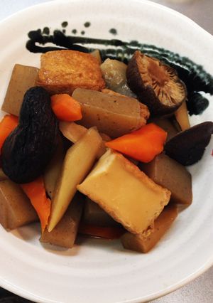 こんにゃくとゴボウの煮物-レシピのメイン写真