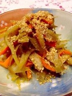 フライパンできんぴらごぼう-レシピのメイン写真
