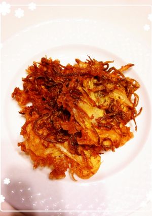 サクサク美味♡小女子と玉ねぎのかき揚げ-レシピのメイン写真