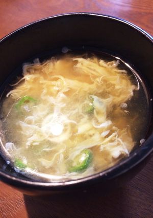 オクラと卵のお味噌汁-レシピのメイン写真