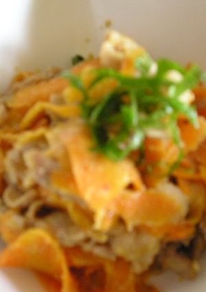 ご飯がすすむ！豚肉と人参のゴマ味噌炒め-レシピのメイン写真