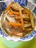 簡単 ごぼう 人参 さつま揚げの 煮物＊