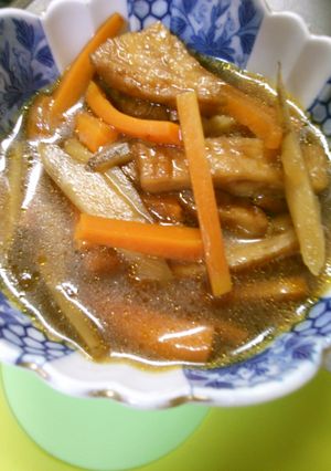 簡単 ごぼう 人参 さつま揚げの 煮物＊-レシピのメイン写真