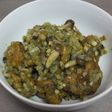 余った唐揚げで。バジルソース味。