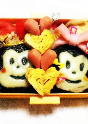 かわいいミッキーミニーお弁当♡-レシピのメイン写真