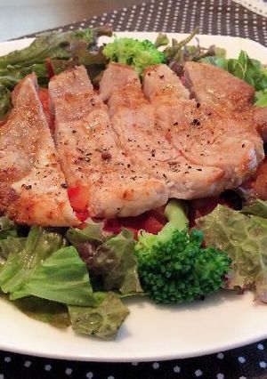 豚肉のグリルトマトソース添え-レシピのメイン写真