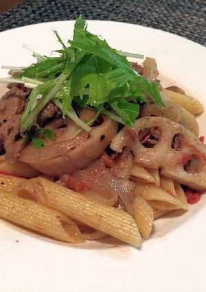 牛肉と根菜のパスタ-レシピのメイン写真