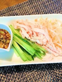 バンバンジー風チキンサラダ-レシピのメイン写真