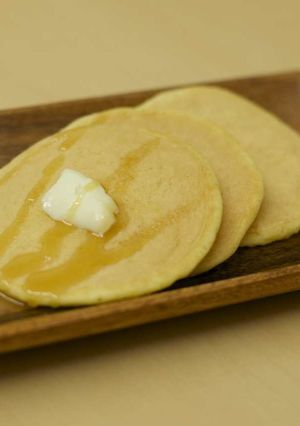 冷めてもふわふわもちもち☆豆乳パンケーキ-レシピのメイン写真