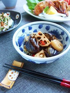 茄子と蓮根の中華風南蛮漬け!-レシピのメイン写真