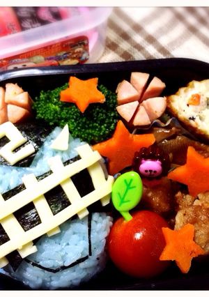 幼稚園キャラ弁＊トッキュウジャー＊2号-レシピのメイン写真
