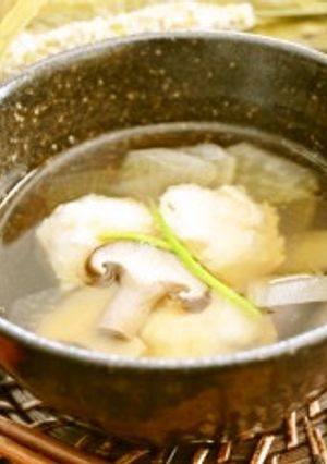 【いかだんごの月見汁】月見団子汁-レシピのメイン写真