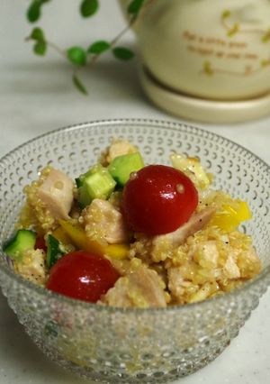 塩レモンで☆キヌアとチキンのサラダ♪-レシピのメイン写真