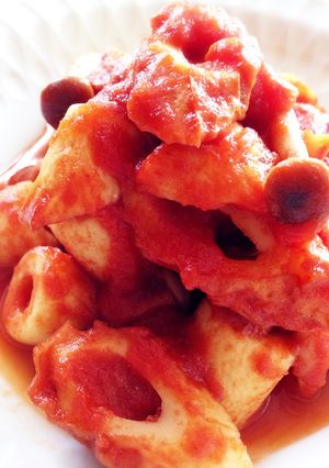 レンジで簡単ちくわのケチャップ煮-レシピのメイン写真